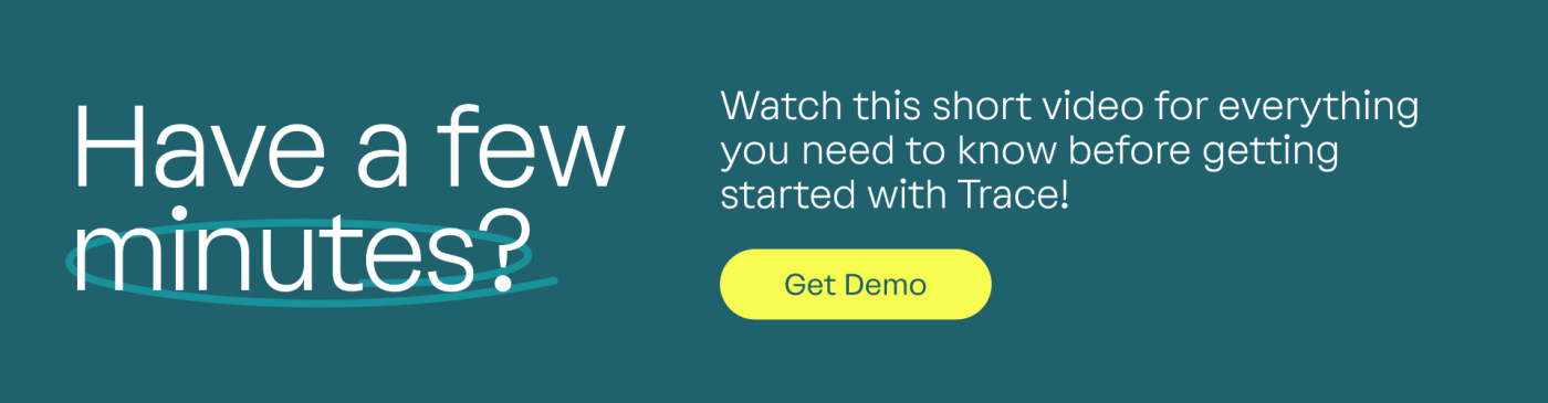 Banner to book a demo with Trace