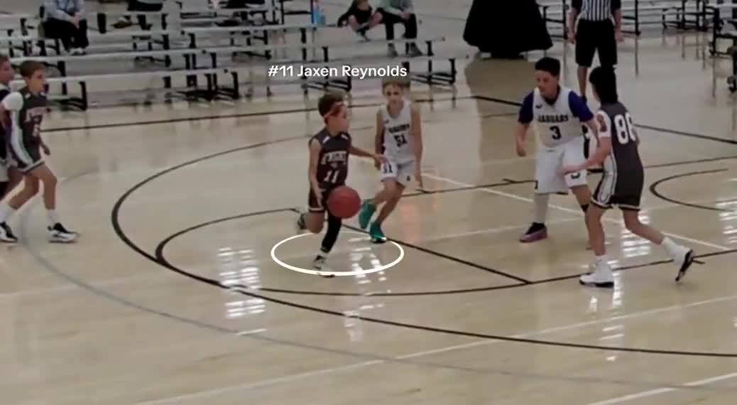 Basketball highlight clip found by AI Reels